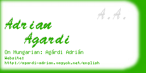 adrian agardi business card